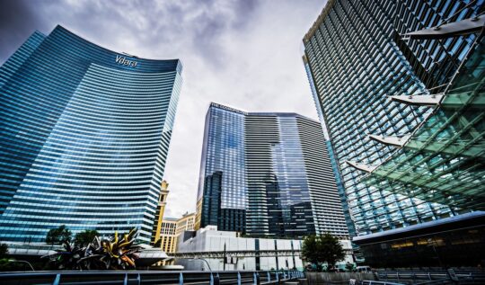 Modern architectural buildings